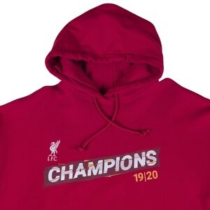Liverpool FC Mens 2019/20‎ Champions Graphic Hoodie XL Red Regular Fit